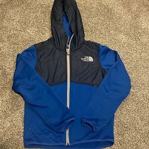 North Face boys small full zip 7/8